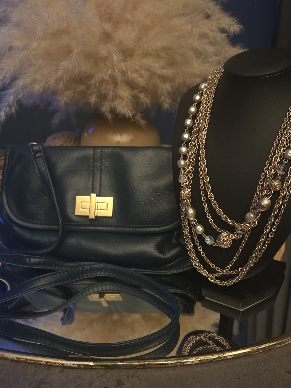 Relic Teal Leather + Layered Statement Necklace | Chic Everyday Set